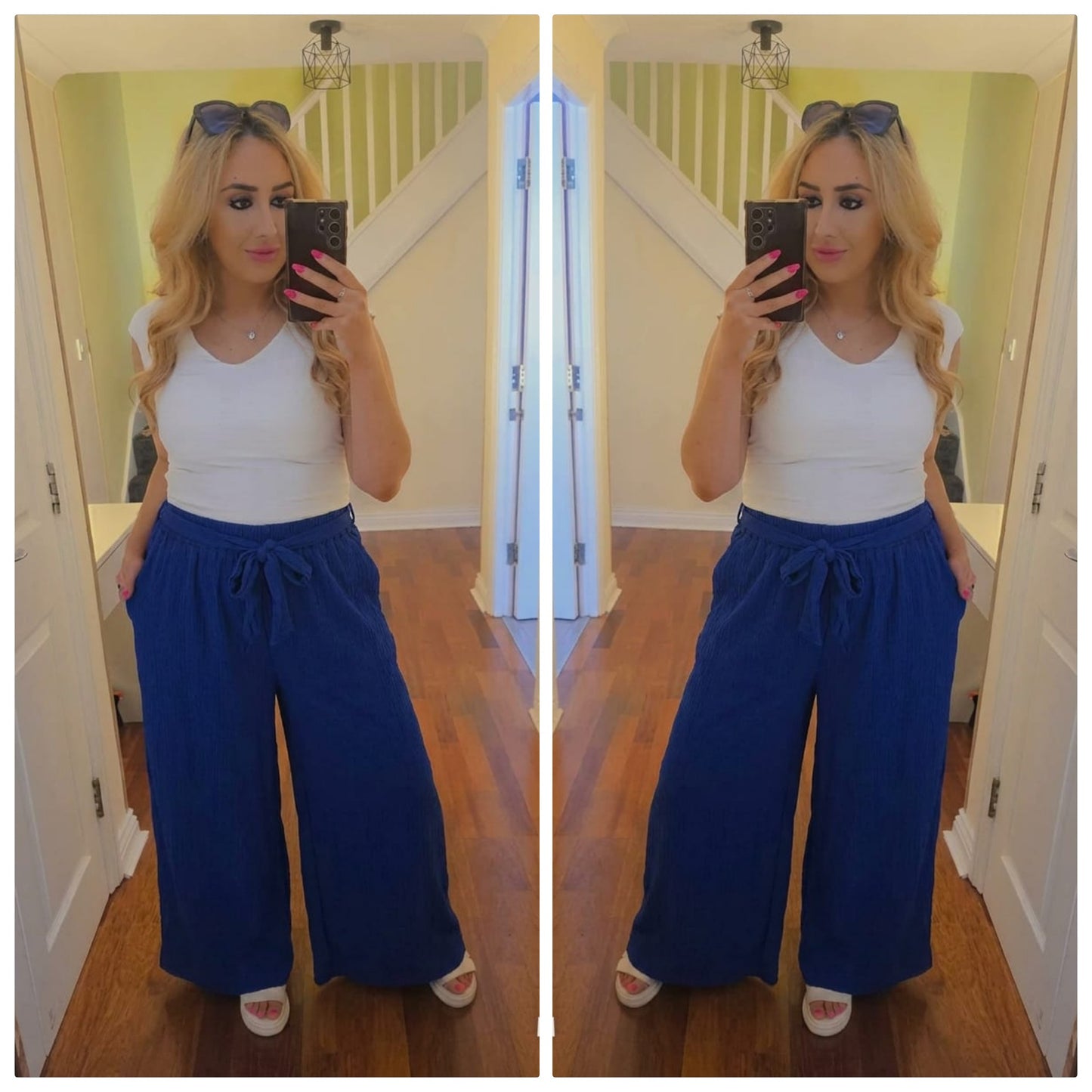 Wide Leg Cheesecloth Trousers - 7 Colours