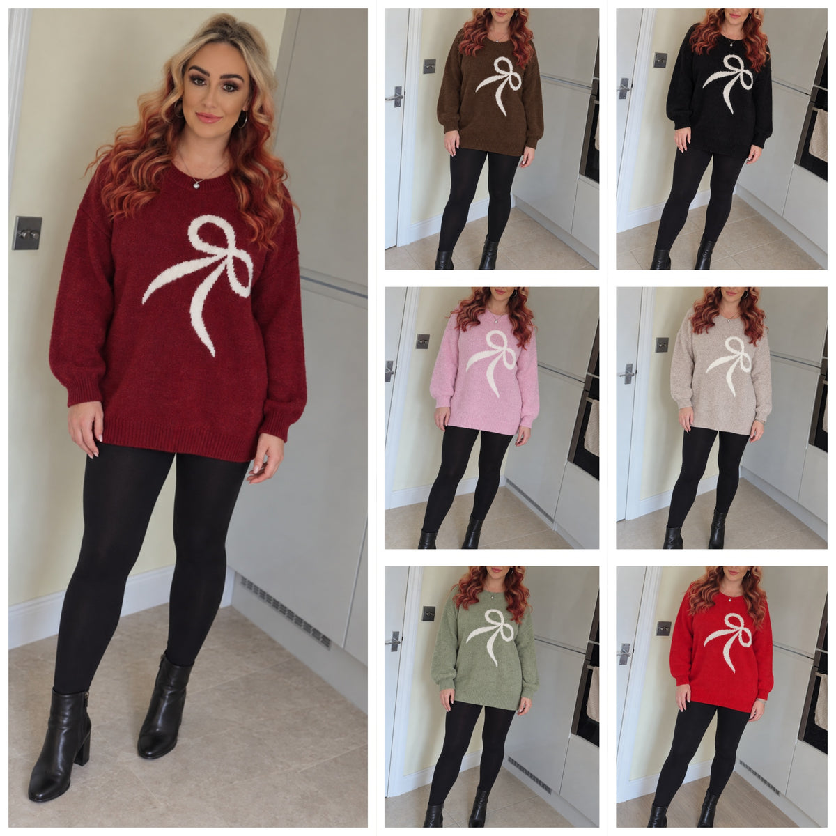 Soft Bow Jumpers - 7 Colours