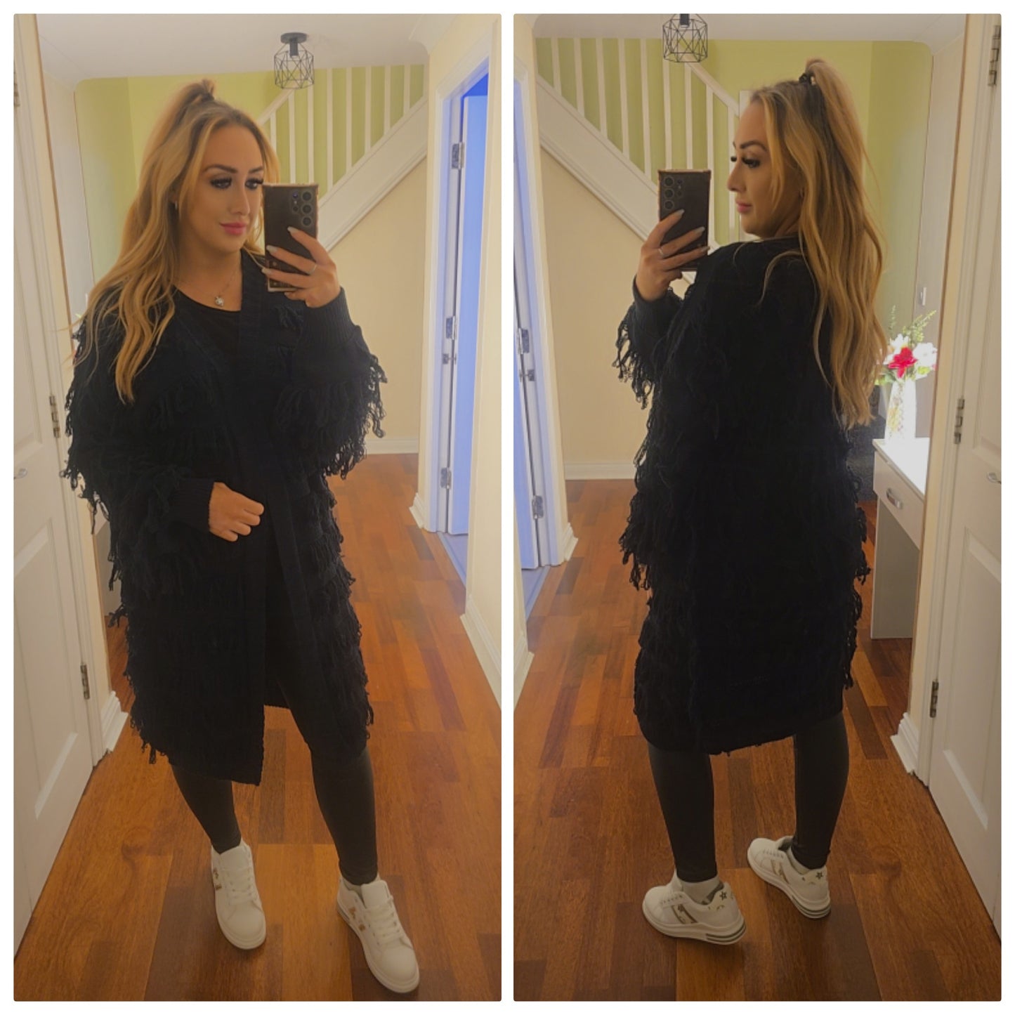 Alana Tassel Cardigan - Navy