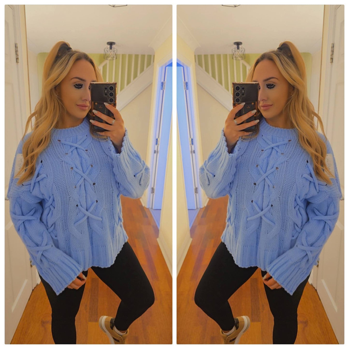 Madison Knitted Jumper - Blue