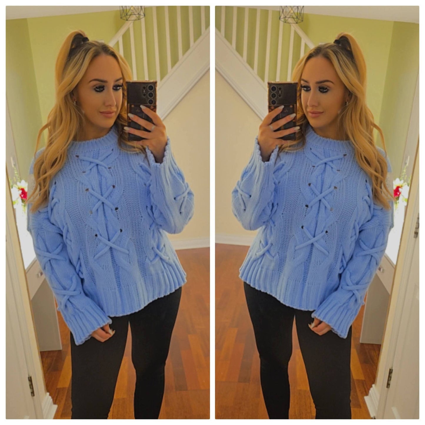 Madison Knitted Jumper - Blue